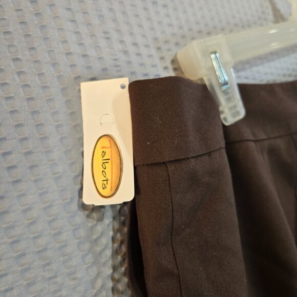 Talbots Women's Choc. Brown Trousers 100% Pure Silk Size 20 Office Professional - Picture 5 of 10